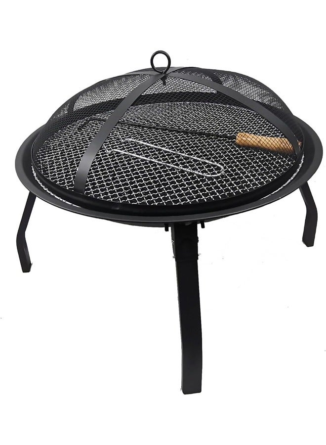 كادي ون موقد نار مع غطاء شبكي للرحلات و التخييم ، شواية فحم قابلة للطي مناسبة للاستخدام الداخلي و الخارجي - Image 2