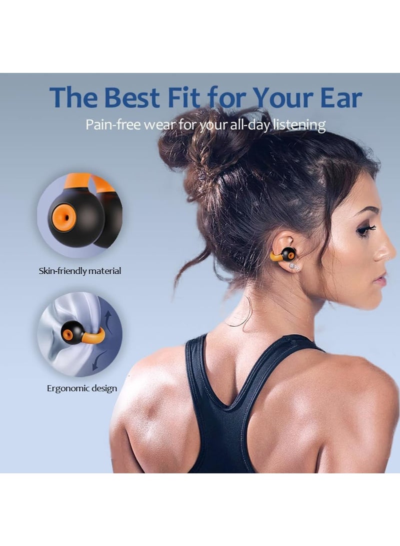 Bone Conduction Headphones, Wireless Bluetooth 5.3 Running Headphones, Bluetooth Bone Conduction Earbuds, Bone Conduction Headphones with LED Display Charging Case for Driving, Home, Office - Image 5