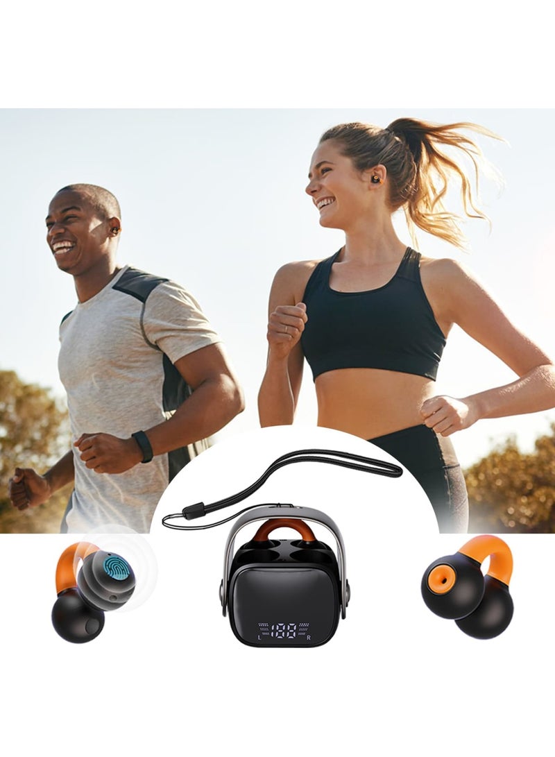 Bone Conduction Headphones, Wireless Bluetooth 5.3 Running Headphones, Bluetooth Bone Conduction Earbuds, Bone Conduction Headphones with LED Display Charging Case for Driving, Home, Office - Image 1