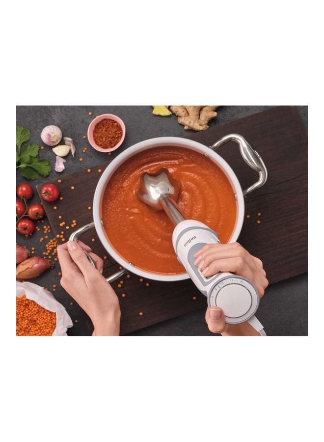 BRAUN House Hold Hand Blender, Plastic 1000 W MQ 5200 White and Grey - Image 5