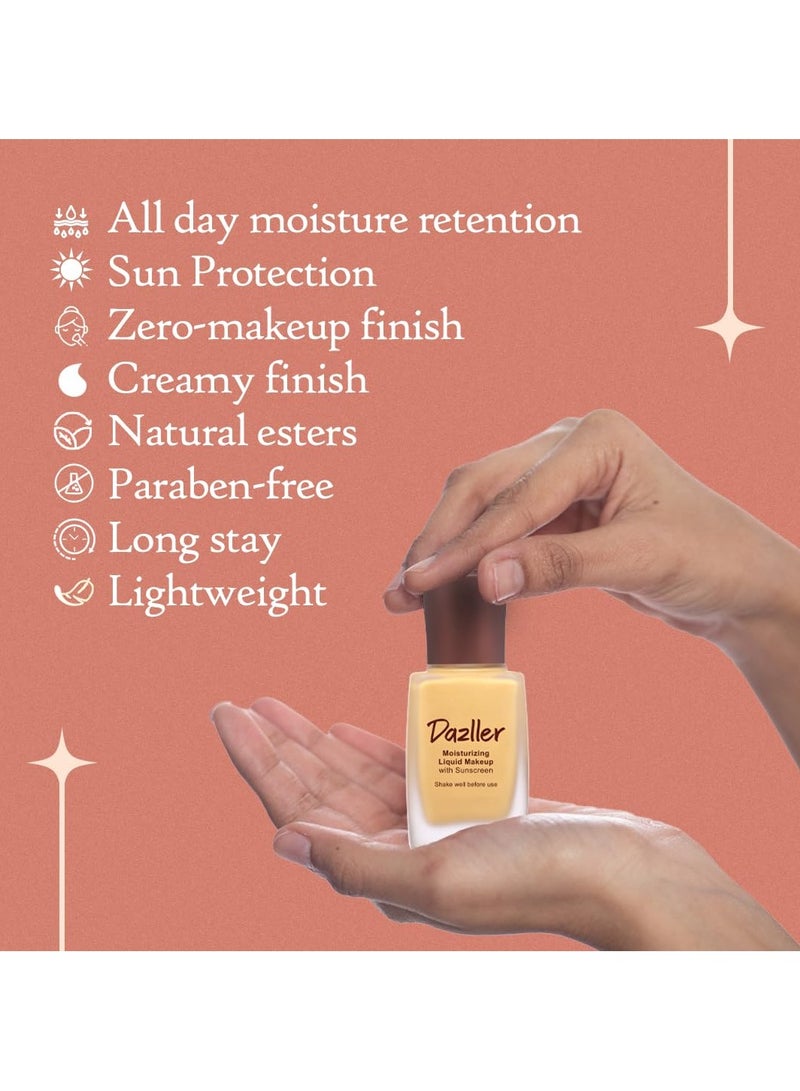 Dazller Moisturizing Liquid Makeup 27ml Bamboo Perfect for Zero Makeup Look - Image 4