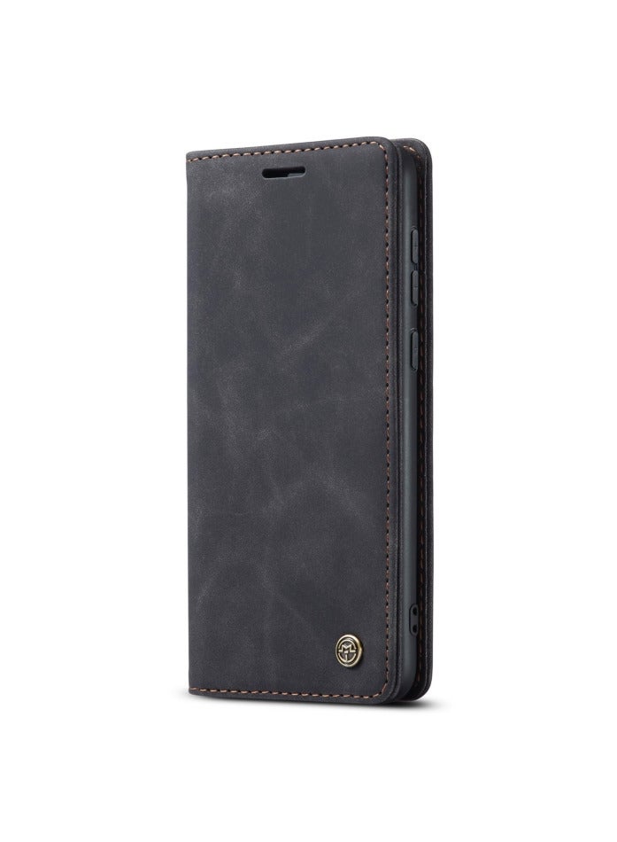 CaseMe Huawei Mate 60 Pro / 60 Pro Plus Case Wallet, for Huawei Mate 60 Pro / 60 Pro Plus Wallet Case Book Folding Flip Folio Case with Magnetic Kickstand Card Slots Protective Cover - Black