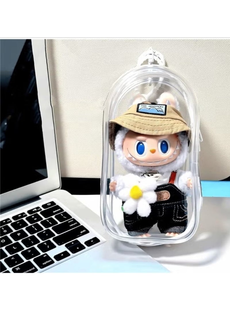 Transparent Doll Dust Bag - for Plush Toy Storage & Display, Fits Cute Character Dolls - Image 1