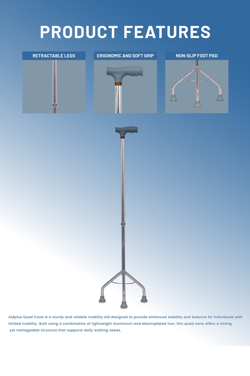 ايد بلس عصا مشي خفيفة الوزن قابلة للتعديل من الألومنيوم - Image 3