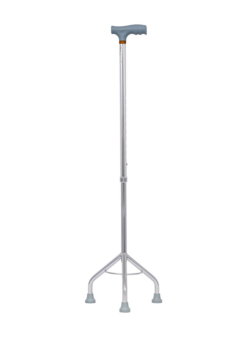 AID PLUS Adjustable Aluminium Lightweight  Walking Tripod Cane - Image 1
