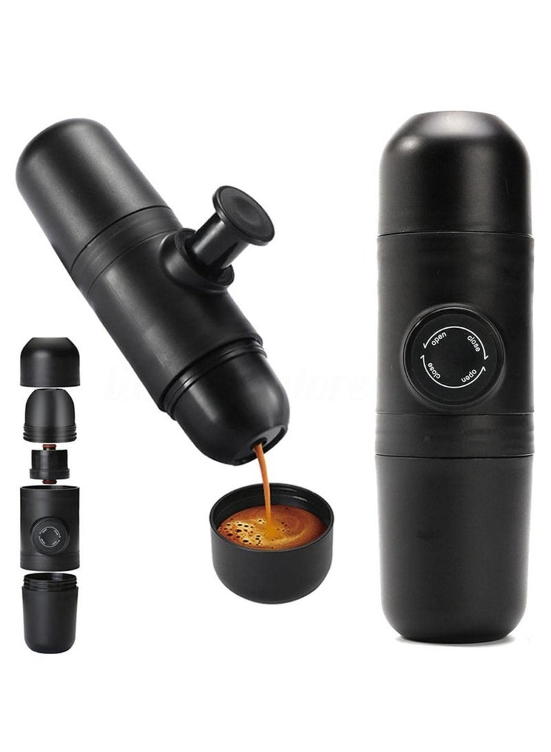 Bukela Mini Coffee Machine Portable Coffee Maker Manual Espresso Maker for Home Outdoor Travel - Image 1