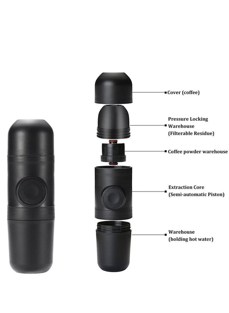 Bukela Mini Coffee Machine Portable Coffee Maker Manual Espresso Maker for Home Outdoor Travel - Image 3