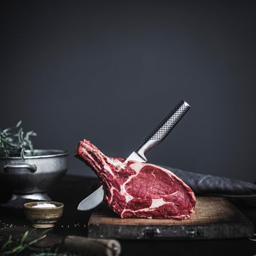 GLOBAL سكين جزار ثقيلة الوزن مقاس 7 بوصات من جلوبال - فولاذ مقاوم للصدأ ياباني، حافة حادة كالشفرات، مصنوعة في اليابان، GF-27 - Image 2