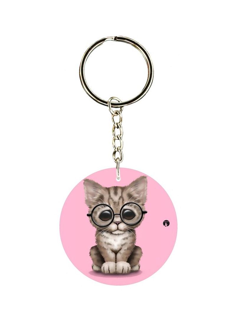 RKN Cat Printed Keychain