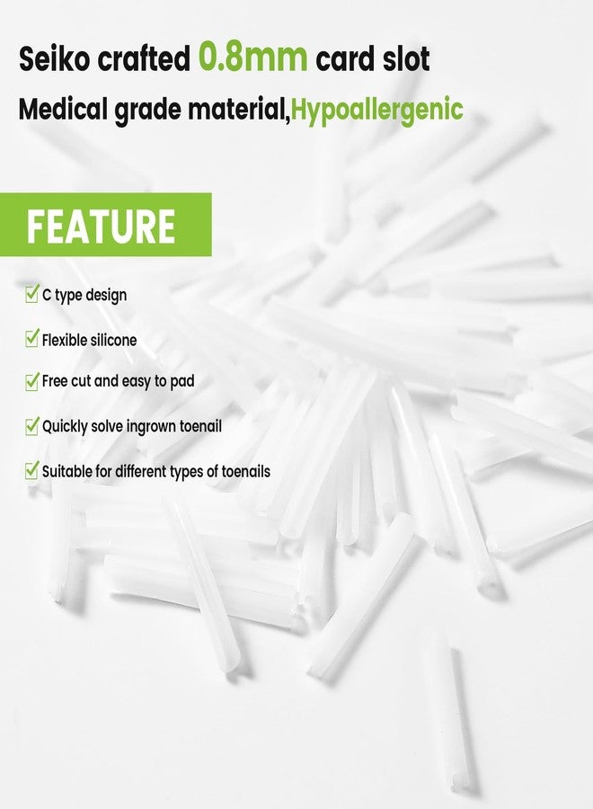 Plexaris Ingrown Toenail Care Tool Set, 50 PCS Nail Strips with 2 Toenail Lifters & 1 Nail Clipper, for Post-Pedicure Care, Post-Sports Foot Care, Daily Toenail Maintenance - Image 5