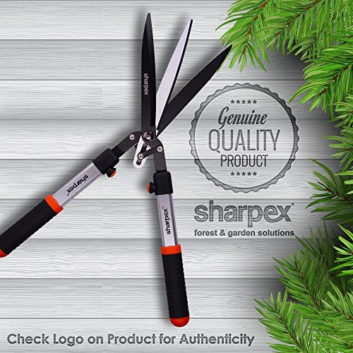 Sharpex Heavy Duty Hedge Shear with Sharp Blade, Spring Loaded Fuction and Comfortable Handle | Hedge Pruner Shear Grass Cutter for Outdoor Gardens (3 Blade Hedge Shear) - Image 4