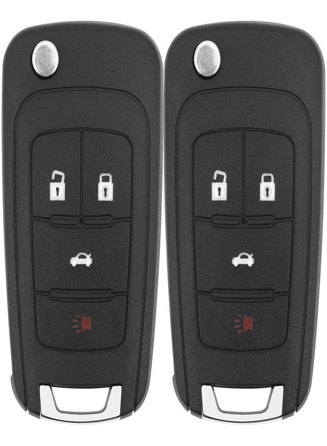 Vurkcy Key Fob Replacement for 13-19 Buick Encore/ 10-16 Lacrosse/ 11-17 Regal/ 12-17 Verano/ 10-19 Chevy Equinox/ 13-16 Malibu/ 14-19 Impala/ 12-18 Sonic/ 10-18 GMC Terrain Keyless, OHT01060512,2Pcs - Image 1
