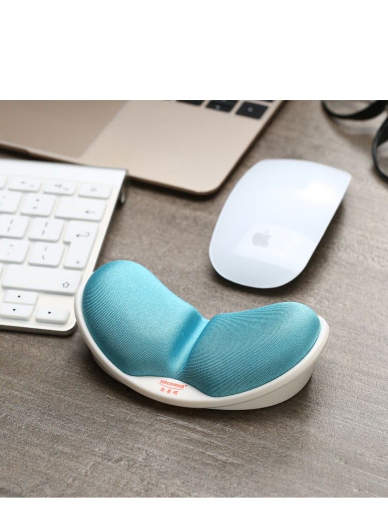Wrist rest for mouse  viscoelastic foam pad for viscoelastic foam keyboard   durable anti-slip wrist rest mat pain relief for computer, laptop  - Image 1