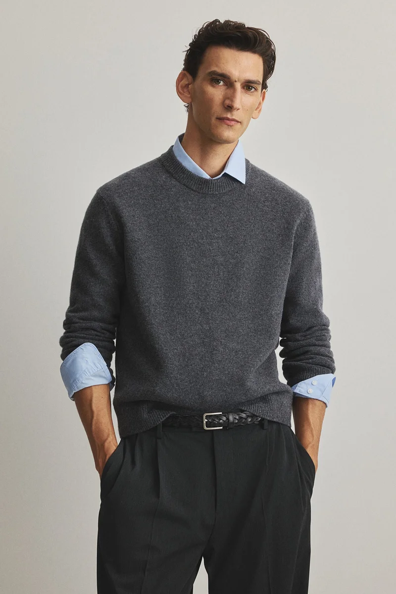 H&M Regular Fit Fine-knit wool jumper