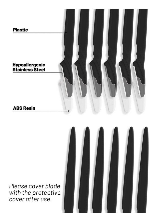 MoHern Laning Tool For Face, 30 Pcs Dermaplane Razor For Face, Multipurpose Face Razors For Women And Men By Mohern, Black - Image 3