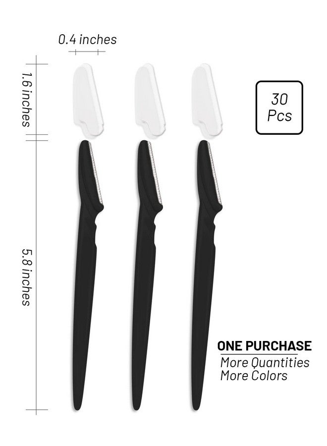 MoHern Laning Tool For Face, 30 Pcs Dermaplane Razor For Face, Multipurpose Face Razors For Women And Men By Mohern, Black - Image 5