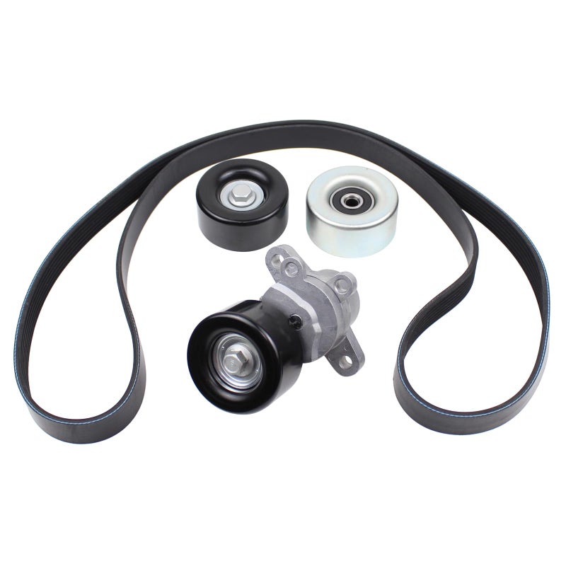 ApplianPar Belt Tensioner and Serpentine Belt Upper Lower Idler Pully for Nissan Altima 35 20072013 Maxima 20092014 Murano 20092014