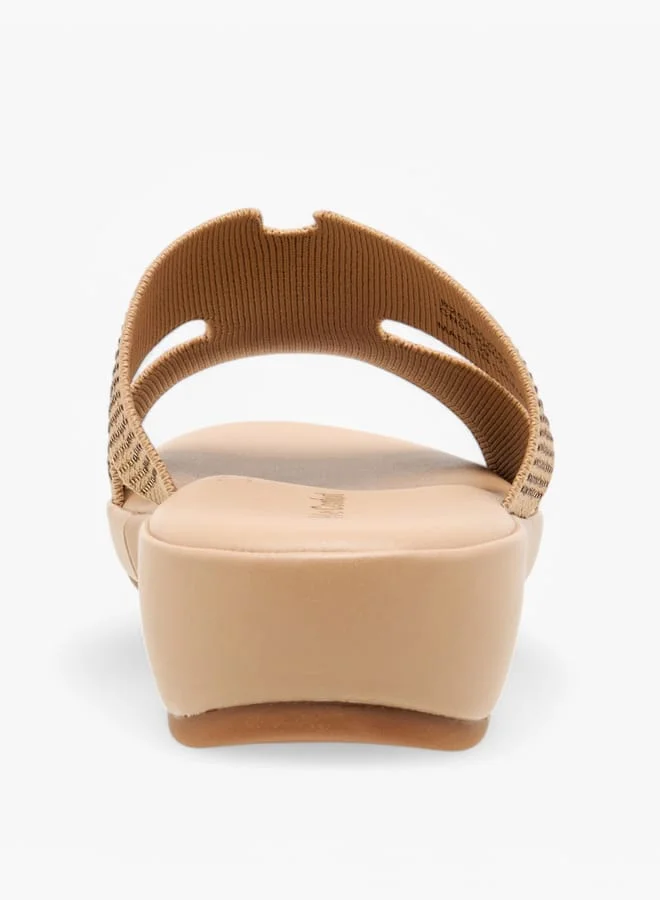 Le Confort Women Rhinestone Embellished Slip-On Sandals