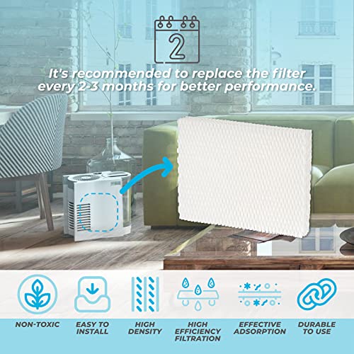 ANTOBLE 4 Pack MD1-0034 Humidifier Wick Replacement Filters Compatible with Vornado EVAP2, EVAP40, EV100, EV200, EVDC300, EVDC500, EVDC505 Evaporative Humidifiers - Image 5