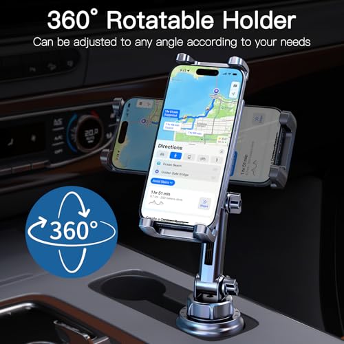 Uniwit Cup Holder Phone Tablet Mount for Car,Truck,360° Rotatable & Adjustable Arm Compatible with iPad iPhone Samsung Tab Kindle Fire HD Smartphones and Other 4.7-10" Devices - Image 4