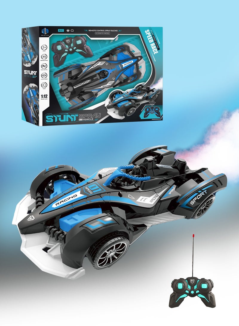 1:12 Remote Control Drift Vehicle with LED Spray Effect, Omnidirectional Wheels & Rechargeable Battery  - Image 1