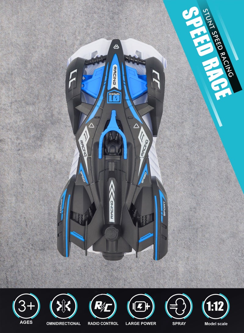 1:12 Remote Control Drift Vehicle with LED Spray Effect, Omnidirectional Wheels & Rechargeable Battery  - Image 2
