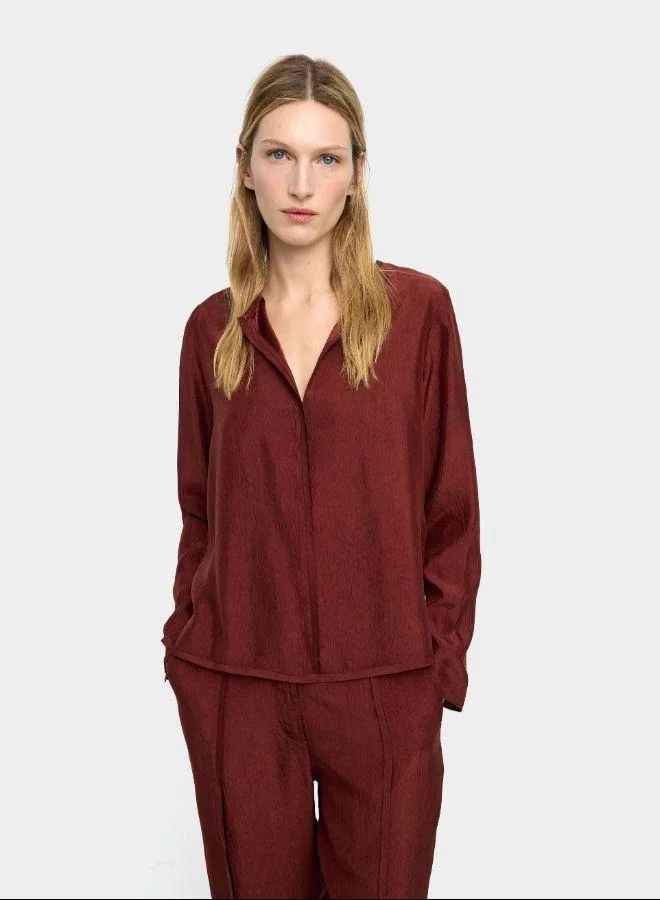 بارفوا بلوزة ذات تأثير مجعد