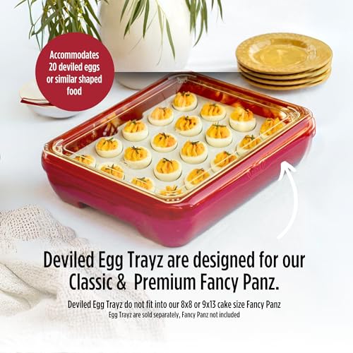 Fancy Panz Trayz Insert, Made in the USA, Fits Classic & Premium Fanzy Panz, Deviled Egg Trayz Insert - Image 4