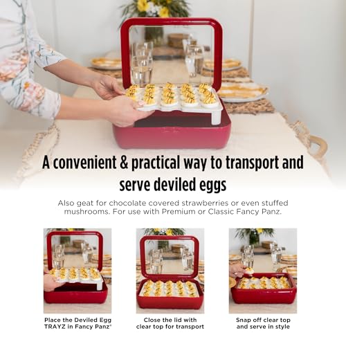 Fancy Panz Trayz Insert, Made in the USA, Fits Classic & Premium Fanzy Panz, Deviled Egg Trayz Insert - Image 3