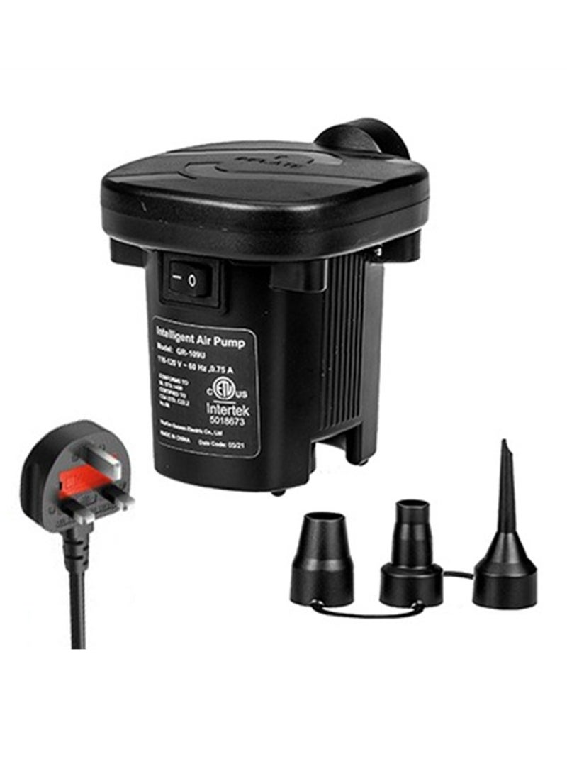 Electric Air Pump，Inflation and Inhalation Dual-purpose，Portable Air Pump for Pool Floats Air Mattress，Energy-saving Inflation Pump，Low Noise，Superb Endurance（Black）  - Image 1