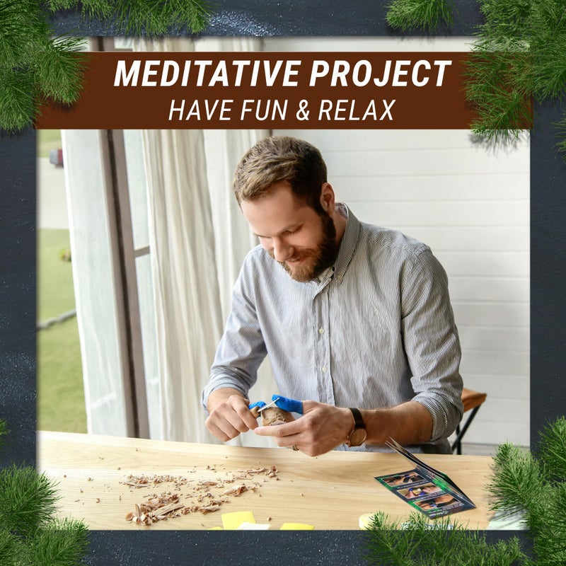 BeaverCraft مجموعة نحت الخشب من BeaverCraft طائر الراحة مجموعات DIY للبالغين هوايات مجموعة سكاكين النحت للمبتدئين والأطفال مجموعة أدوات الحرف اليدوية لنحت الخشب - Image 3