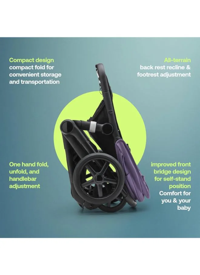 Bugaboo Fox 5 All - Terrain Stroller, 2 - In - 1 Baby Stroller With Full Suspension, Easy Fold, Spacious Bassinet, Extendable Toddler Seat, One - Handed Maneuver Ability ( Grey Melange)