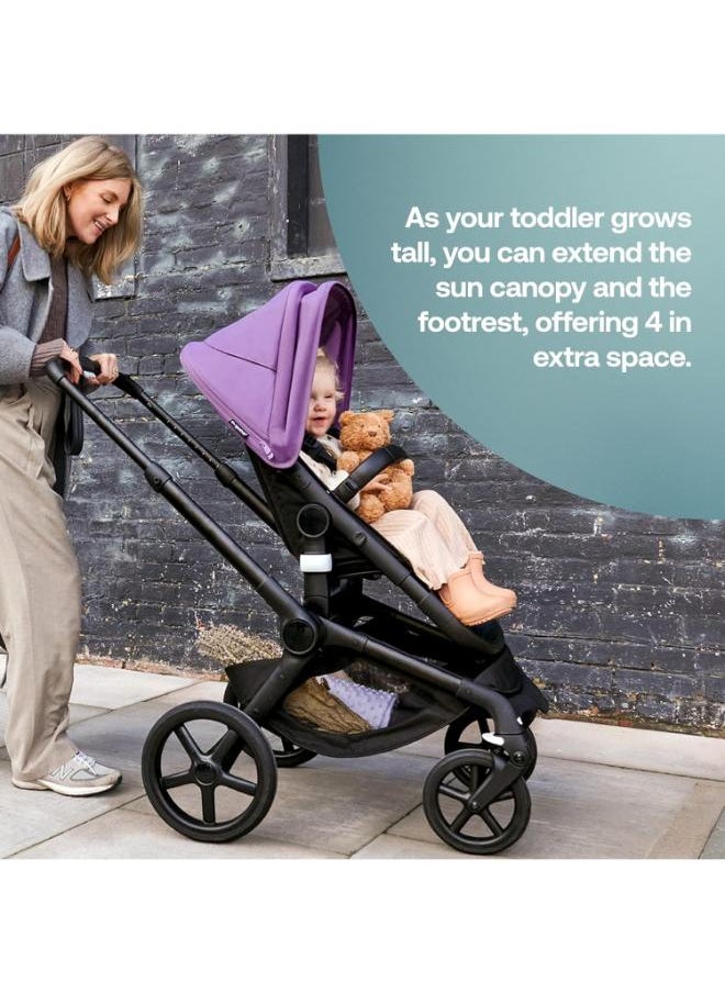 Bugaboo - Fox 5 All - Terrain Stroller, 2 - In - 1 Baby Stroller With Full Suspension, Easy Fold, Spacious Bassinet, Extendable Toddler Seat, One - Handed Maneuver Ability ( Grey Melange) - Image 1