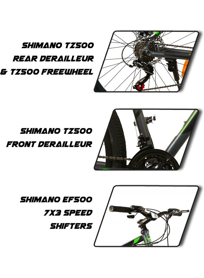 Vaux X-Mount Gear Cycle For Men 27.5T With Aluminium Alloy Frame And Disc Brakes, Multispeed Mtb For Adults With 21 Shimano Gears, Lockout Suspension, Kenda Tyres - Image 5