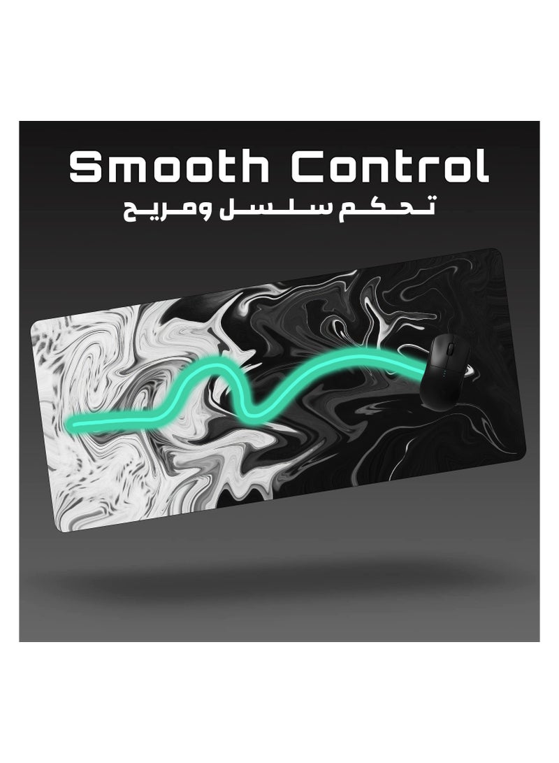 YASA GAME Extended Large Gaming Mouse Pad 100 X 50 cm XXL Full Desk Art style & Mousepad Non-Slip Rubber Base Big Keyboard Mat with Stitched Edges water resist for Gaming from Yasa ( Verotex ) - Image 2