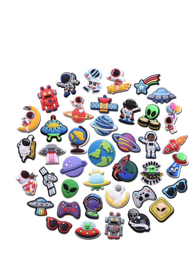 Zikra Shoe Charms Crocs 40Pcs Cartoon Crocs Accessories for Shoes Decoration ​PVC Charms Bracelet Wristband for Men Women Kids Girl Nurse Buckle Party Favors Birthday Children Reward Gifts - Image 1