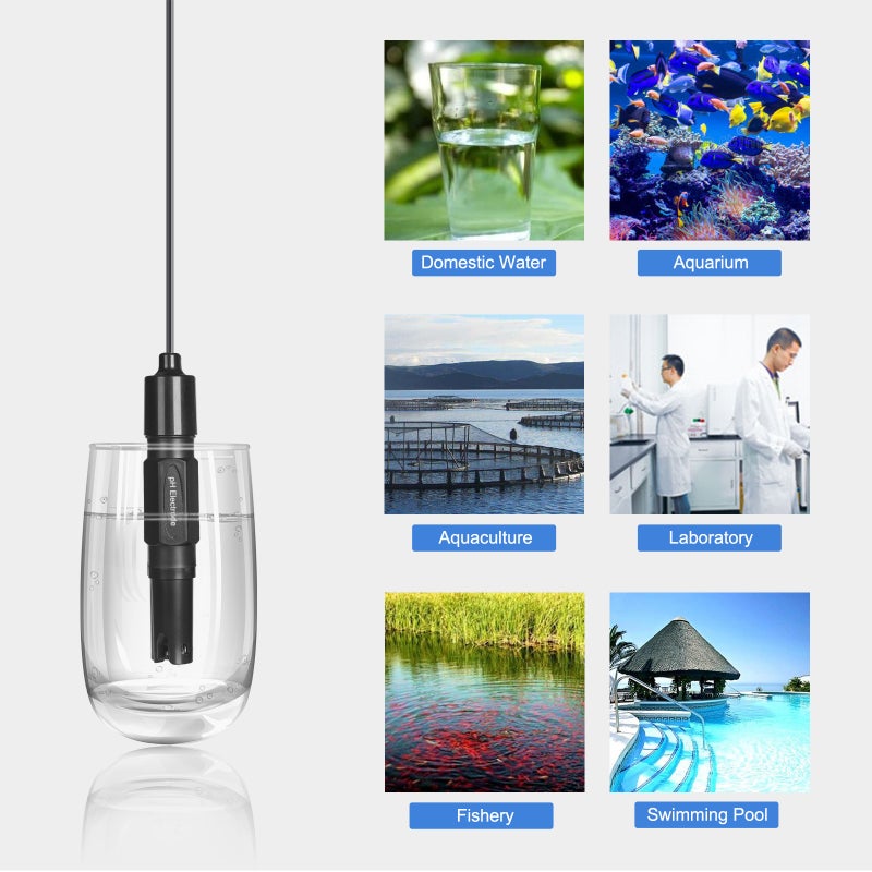 Professional Laboratory Electrode Aquarium Hydroponic Laboratory pH Electrode Probe BNC Controller Meter Connector - Image 4