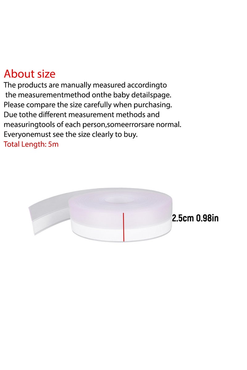 25mmx5m Self Adhesive Door And Window Sealing Strip 25mmx5m Door Bottom Windproof Paste Window Insul
