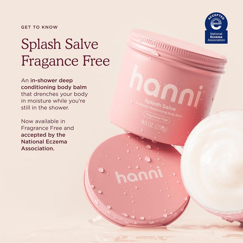 HANNI Splash Salve Body Mask, In-Shower Moisturizer with Coconut, Jojoba, Shea Butter & Glycerin, Deep Conditioning for All Skin Types, 250 mL / 8.8 oz (Pack of 2) - Image 2