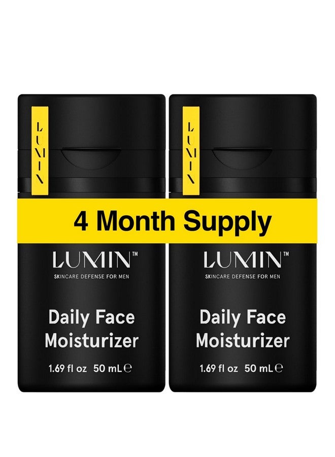 LUMIN Daily Face Moisturizer For Men With Niacinamide, Mens Face Lotion, Mens Skin Care, Ideal For Normal & Combination Skin, 50Ml, 2Pack - Image 1