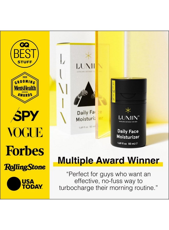 LUMIN Daily Face Moisturizer For Men With Niacinamide, Mens Face Lotion, Mens Skin Care, Ideal For Normal & Combination Skin, 50Ml, 2Pack - Image 4