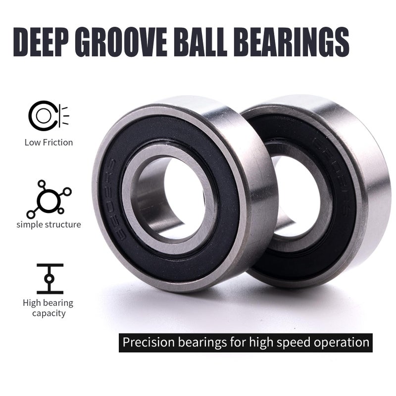 MRELC Mini Bike Front Rear Wheel Bearing Set fit for Coleman CT200U BT200X CT200U-EX Baja Warrior Heat Massimo MB165 MB200 196cc 200cc 6.5hp Powersports 6202RS Mini Bike Parts - Image 3