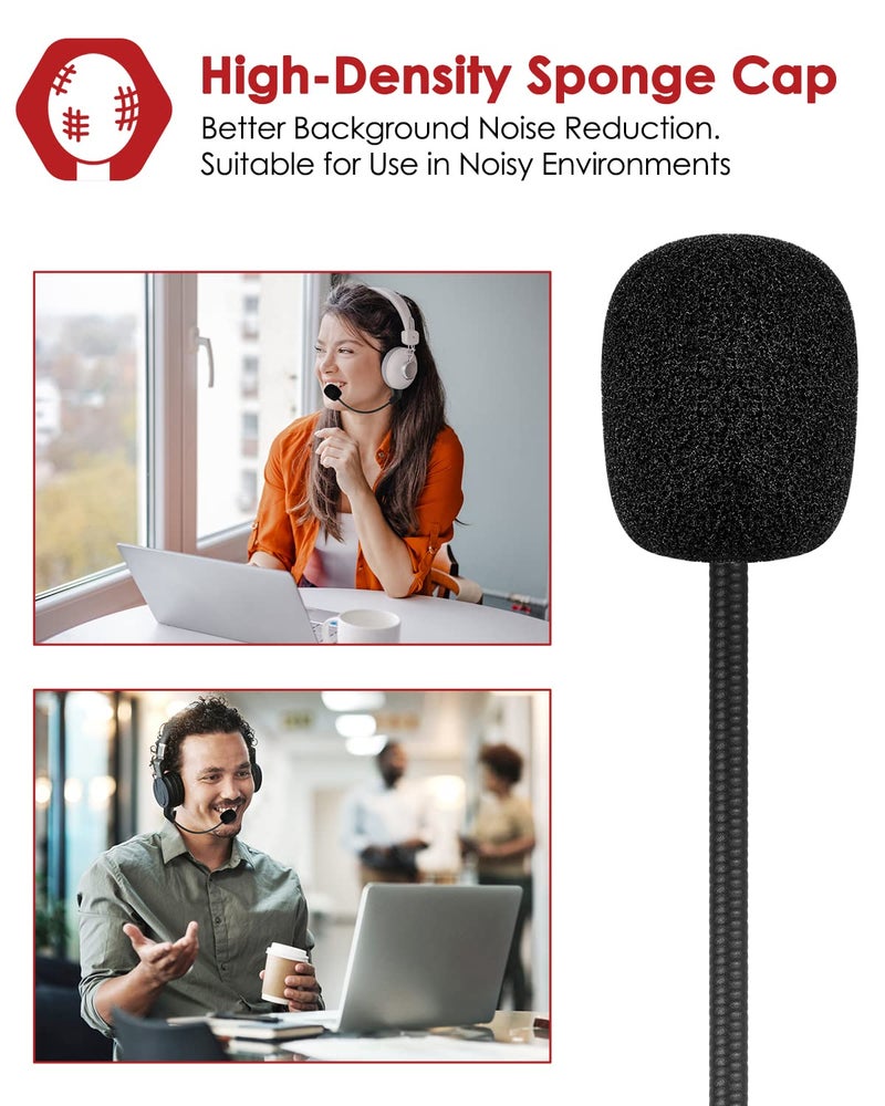 AKKE Cloud 2 II Mic Replacement - 2 PCS 3.5mm Detachable Game Microphone for Kingston HyperX CloudX I&II Core Cloud PS4 Xbox One Nintendo Switch Computer PC Gaming Headsets - Image 4
