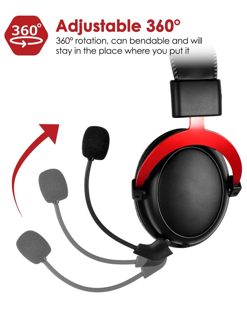 AKKE Cloud 2 II Mic Replacement - 2 PCS 3.5mm Detachable Game Microphone for Kingston HyperX CloudX I&II Core Cloud PS4 Xbox One Nintendo Switch Computer PC Gaming Headsets - Image 3