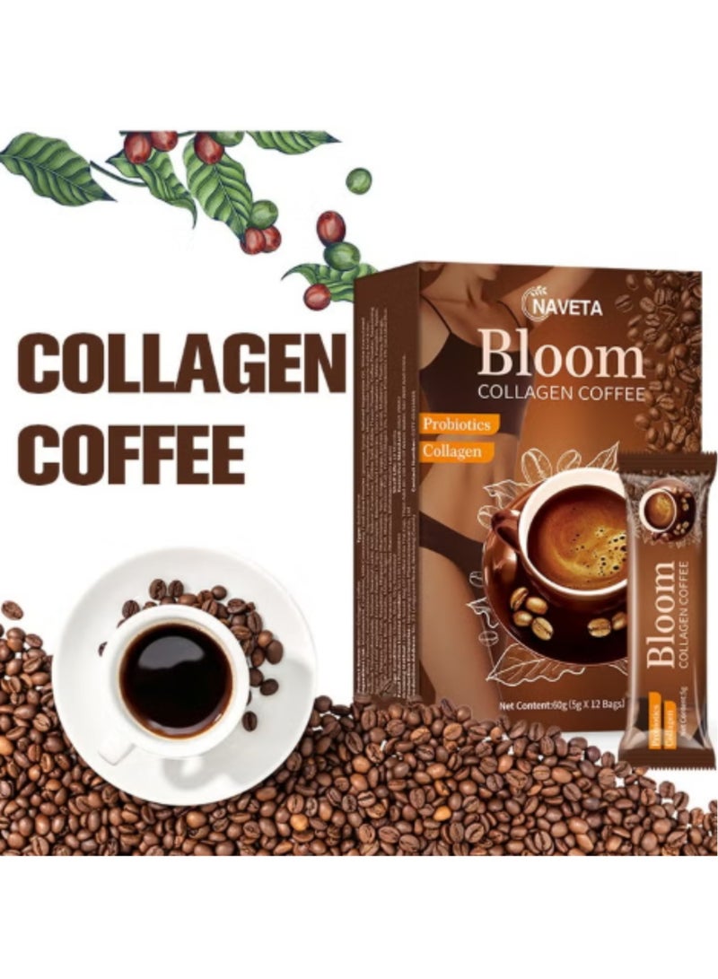 NAVETA Original Imported Coffee Bloom College Coffee 12 Sachets Diet Coffee  - Image 3