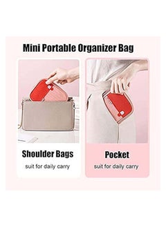 erorex Empty First Aid Bags Travel Medical Supplies Cosmetic Organizer Insulated Medicine Bag Convenient Safety Kit Suit for Family Outdoors Hiking Camping Car Office Workplace, Pink(Mom Son Bag)  - Image 2