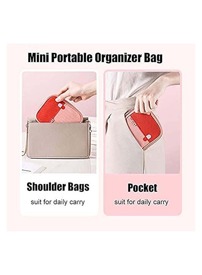 erorex Empty First Aid Bags Travel Medical Supplies Cosmetic Organizer Insulated Medicine Bag Convenient Safety Kit Suit for Family Outdoors Hiking Camping Car Office Workplace, Pink(Mom Son Bag) - Image 2