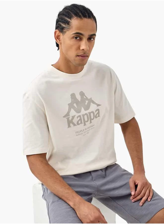 Kappa Kappa Logo Print T-shirt with Short Sleeves