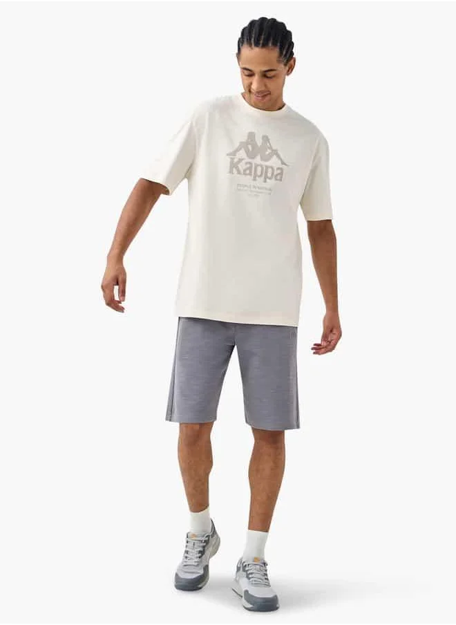 Kappa Kappa Logo Print T-shirt with Short Sleeves