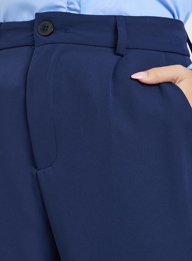 تايك تو بنطال سادة بأرجل مستقيمة - Image 3
